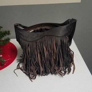 Western style purse with fringe